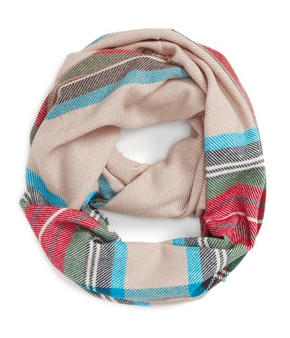 plaid infinity scarf
