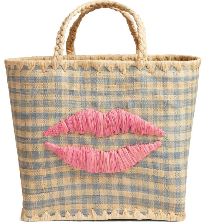 raffia pool bag