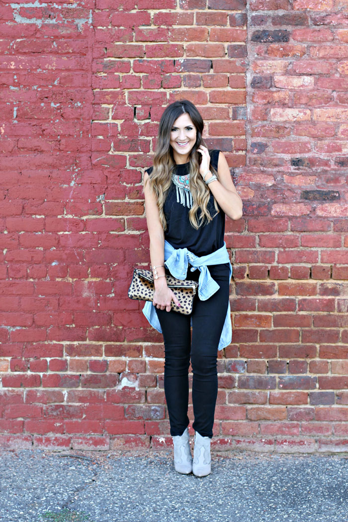 Carbon 38, workout wear, weekend outfit, boho chic, tribal necklace