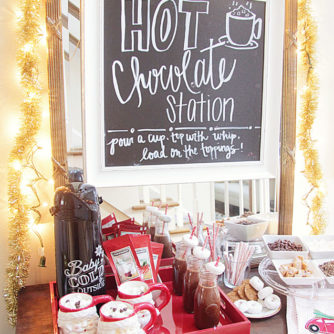 hot cocoa, hot chocolate, mommy and me, christmas, holiday party