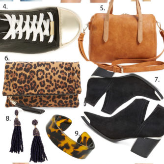 A mood board showcasing Fall Fashion Finds Under $50