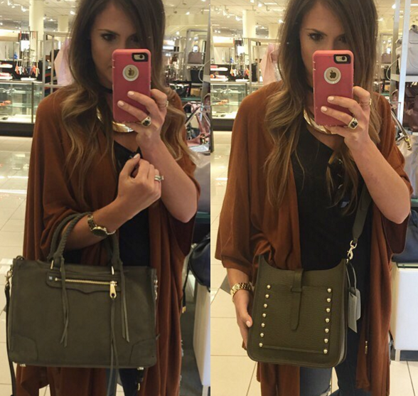 Rebecca Minkoff Fall Handbags in olive green