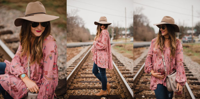 How to style a swing tunic over jeans for a cool Spring boho look