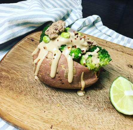 Thai Stuffed Sweet Potato