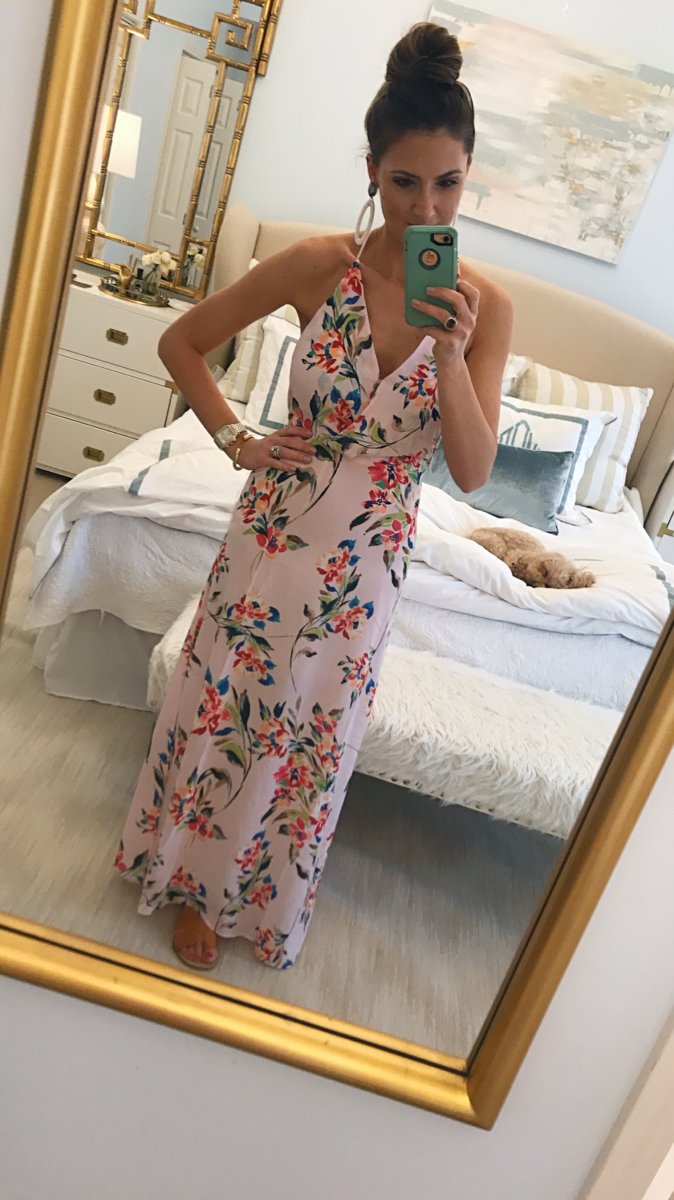 floral maxi dress