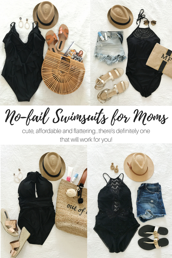 This fashion blogger (who's also a mom) found and reviewed 4 no-fail swimsuits for moms. They are affordable, cute and flattering to boot!