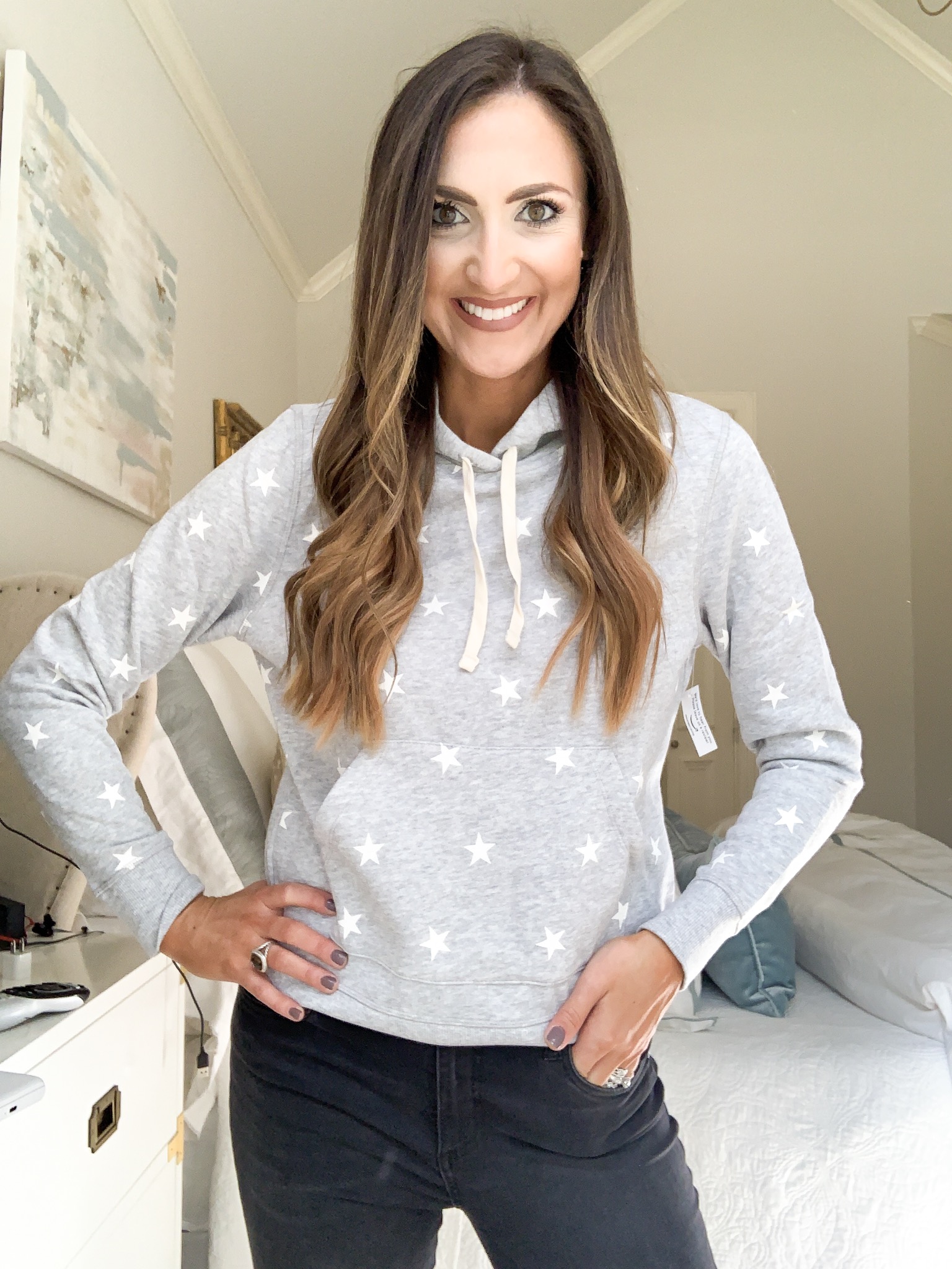 star print sweatshirt | amazon fashion haul for Fall | Style your senses