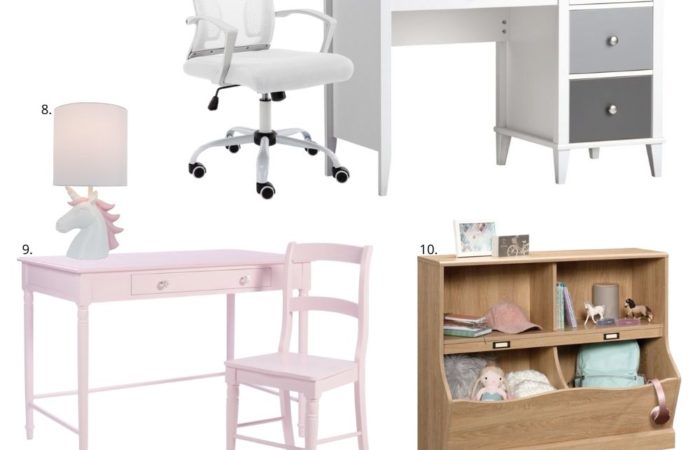 walmart back to school decor, kids desk, homeschool, style your senses